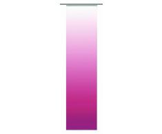 Home Fashion 86508-731 Schiebevorhang Digitaldruck Madrid, Dekostoff, 245 x 60 cm, Fuchsia