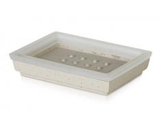 Möve Seifenschale, grau, 13 x 9 x 3 cm