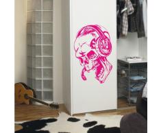 INDIGOS 4052166173964 Wandtattoo W931 Teufel Musik Wandaufkleber 80 x 52 cm, pink