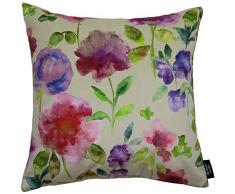 McAlister Textiles Kissen und Bezüge mit Blumenmuster, Samt, Violett, 26 X 26