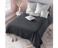 PETTI Artigiani Italiani Tagesdecken, Grau, 160x200 (240x260)