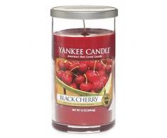 Yankee Candle Black Cherry Stumpenkerze, rot, mittel