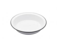 Kitchen Craft Auflaufform Living Nostalgia rund 18cm in weiß/grau, Porzellan, 28 x 28 x 30 cm