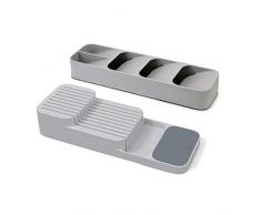 Joseph Joseph DrawerStore, Besteckkasten, Messer-Organizer, 2er Set, grau