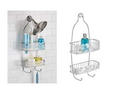 InterDesign 68566EU Pebblz Dusch-Caddy, Durchsichtig, silber