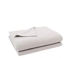 Soft-Fleece-Decke – Polarfleece-Decke mit Häkelstich – flauschige Kuscheldecke – 160x200 cm – 090 clay – von ’zoeppritz since 1828’