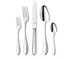 WMF Premiere Besteckset 6 Personen, 30 teilig, eingesetzte Messerklinge, Cromargan protect Edelstahl poliert, glänzend, kratzbeständig, spülmaschinengeeignet