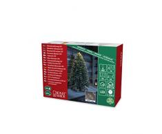 Konstsmide 6382-160 LED Lichterkette Tropfenlametta / für Innen (IP20) / VDE geprüft / 12V Innentrafo / 480 warm weiße Dioden / kupferfarbener Draht