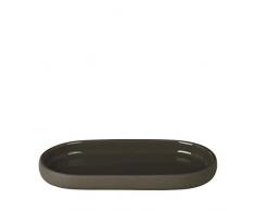 Blomus Sono Tablett, Keramik, Silikon, Tarmac, H 2,5 cm, B 10 cm, T 19 cm