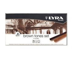 Lyra 5641121 Tones Pastellkreiden, braun, 17,4 x 9,0 x 2,0 cm