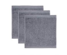 möve Superwuschel Seiftuch 30 x 30 cm aus 100% Baumwolle, stone 3er Set