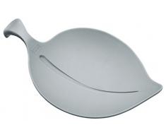 koziol Schalen 4er-Set Leaf-On, Kunststoff, solid cool grey, 9.2 x 13.4 x 2.6 cm