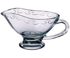 Better & Best – Sauciere Glas Landhausstil, mit Griff 20x25x10 cm Silber