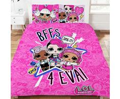 LOL Surprise Bettwäsche-Set, Polycotton, Mehrfarbig, Einzelbett