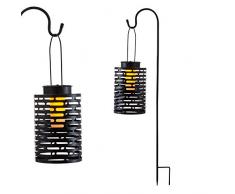 Pauleen 48066 Sunshine Lover Solar-Erdspieß Schwarz für außen-Balkon oder Garten, Metall, 0.005 W