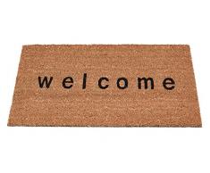 Gardman Robuster Coir-foir Fussmatte Kokosmatte Welcome, Brown, 45 x 75 x 2 cm