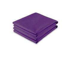 CelinaTex 5000250 Doppelpack Largo Reise-Badetuch weitere Farben & Größen Handtuch Set schnelltrocknend bestens geeignet für Sport Training Fitness Trekking Outdoor-Camping 90 x 180 cm lila