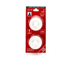 Konstsmide 1987-450 LED Dekoration kleines Teelicht / für Innen (IP20) / 2er Set / Batteriebetrieben: 2xCR2032 3V (inkl.) / 2 purpurfarbene Dioden