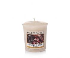 Yankee Candle 1519671E EBONY & OAK 49 g, Ebenholz und Eiche Votivkerze Sampler, Plastik, braun, 4,5 x 4,2 x 5,3 cm