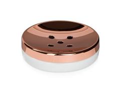 möve Copper Seifenschale 11 x 3,5 cm aus Porzellan mit Kupfer, copper