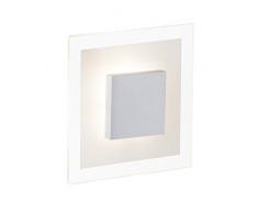 Brilliant Budapest Wand und Deckenleuchte, LED integriert, 1x 5 W, 380lm, 3000K, Metall Glas, eisen/transparent G94248/70