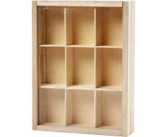 Creativ Dekofigur Kaiserbaum aus Holz, klein, 17 x 13 cm