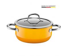 Silit Passion Yellow Kochtopf 20cm, Glasdeckel, Bratentopf 2,4l, Silargan Funktionskeramik, Topf Induktion, Auslaufmodell, gelb