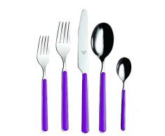 Mepra SPA 10V722024 Besteckgarnitur, Design Millenium Violett, 24-teilig