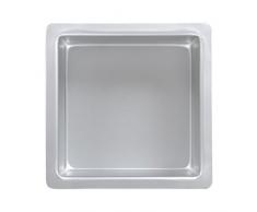 PME SQR083 Quadratische Backform aus eloxiertem Aluminium, 203 x 203 x 76 mm, Silver, 20 x 20 x 7.5 cm