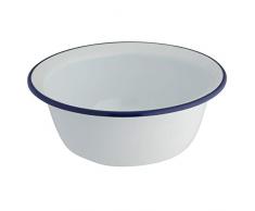 axentia Schüssel, weiße Emaille Schüssel, kleine Schale, Ø ca. 16 cm, 800ml