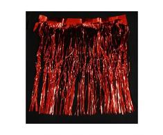 WeRChristmas 45 cm Feinster Weihnachtsbaum Lametta Deko Shreds Und Lametta, Rot/Silber