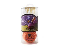 Wilton Skull Shot Tops Geschmack Teesieb Cupcake-Set, mehrfarbig