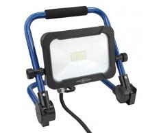 ANSMANN Baustrahler LED 20W - Arbeitsstrahler mit farbechter Wiedergabe CRI >80, Arbeitsleuchte IP54 wetterfest, Standfuß mit Stativ Montagevorrichtung