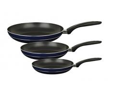 GSW 430258 Galaxy Pfannen-Set 3-teilig, Aluminium, blau/schwarz, 28 cm, 3-Einheiten
