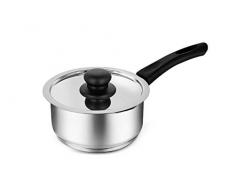 Penguin Home Professioneller induktionssicherer Kochtopf mit Deckel, Edelstahl, 18 cm, 2 L