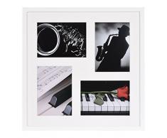 Henzo Piano 40x40 Weiss Bilderrahmen, Holz, 42 x 42 x 3 cm