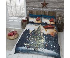 Rapport Bettwäsche-Set, Design: Nordlichter, Mehrfarbig, Doppelbett