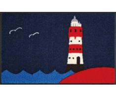 Wash+Dry 008590 Fußmatte Leuchtturm, 50 x 75 cm