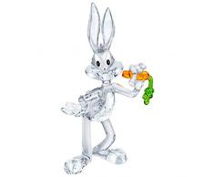 Swarovski Bugs Bunny Kristallfigur, Kristall, weiß, 12.9