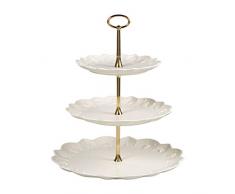 Villeroy & Boch Toys Delight Royal Classic Etagere, dekorative Etagere für Kekse, Gebäck und kleine Kuchenstücke aus Premium Porzellan, weiß