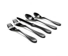 KNORK Tischset aus Titan, 5 Stück 5 Piece Set (Single Place Setting) matte black