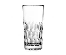 Crystaljulia Longdrinkglas, Kristall, 350ml, 7 x 7 x 15 cm, 6-Einheiten