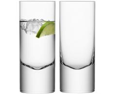 LSA International Longdrinkglas Boris - 2er Set - Glas klar mundgeblasen - 360 ml