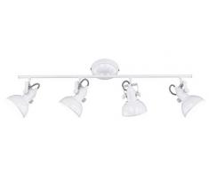 Reality Leuchten Deckenleuchte Gina R80154001, Metall weiß, 4 x E14