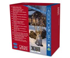 Konstsmide 3733-500 LED Lichterkette / für Außen (IP44) / Batteriebetrieben: 4xD 1.5V (exkl.) / 6h-Timer / mit 8 Funktionen, SteuergerÃ¤t und Memoryfunktion / 240 bunte Dioden / schwarzes Kabel