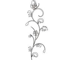 Indigos Wandtattoo, Vinyl, weiß, 160 x 59 cm