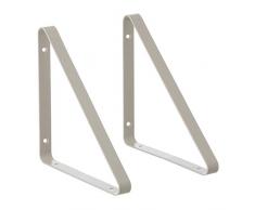 Ferm Living Shelf Hangers Regal, Metall, hellgrau, 24,5cm, 3