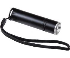 Brennenstuhl Taschenlampe LED LuxPremium / Taschenleuchte mit Batterien und CREE-LED (70 lm, stufenlos fokussierbar, IP54) Farbe: schwarz