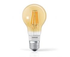 OSRAM SMART+ LED Filament Gold, Bluetooth Lampe mit E27 Sockel, dimmbar, ersetzt 50W Glühbirne, warmweiß , Kompatibel mit Apple Homekit und LEDVANCE Smart+ App für Android