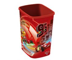 CURVER 217726 Cars Papierkorb, Polypropylen, 23 x 19 x 29 cm, Rot